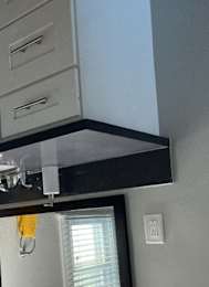 Picture of a vanity in a bathroom