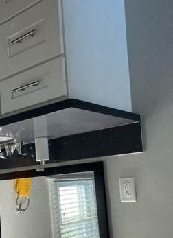 Picture of a vanity in a bathroom