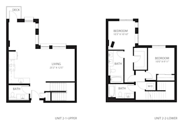Vela Apartments TH2 Floor Plan
