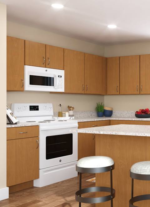 Classic Kitchen at Allasso Ranch Apartments, Surprise, AZ, 85387