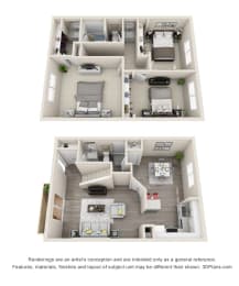 Ocean Breeze Villas 3x2.5 G Floor Plan