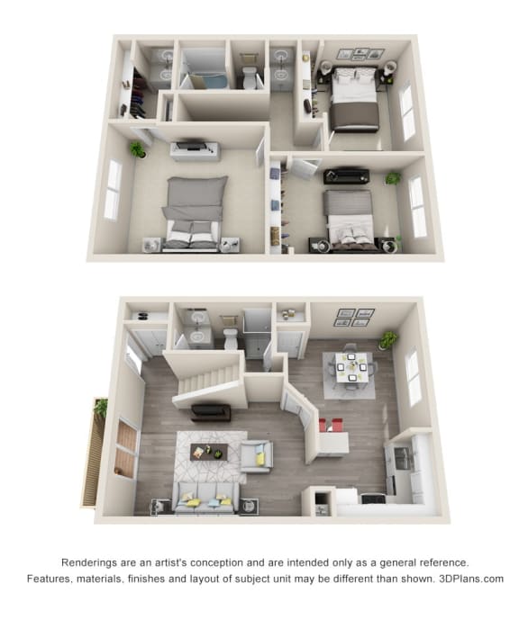 Ocean Breeze Villas 3x2.5 G Floor Plan