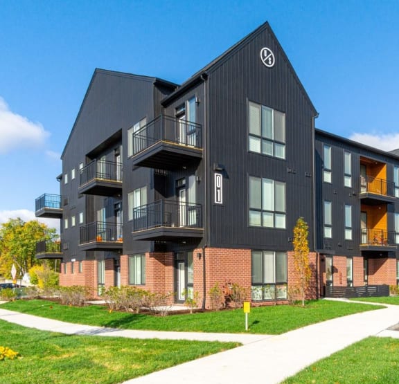 Exterior of the building at Uptown Square Apartments, Troy