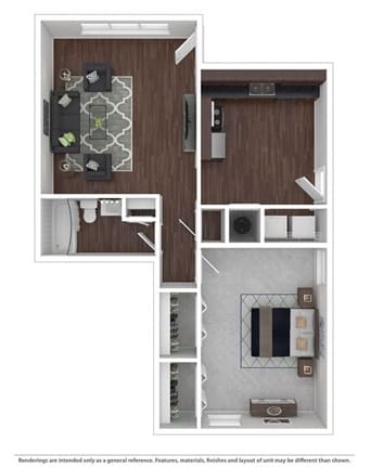 Floor Plan  1 Bed 1 Bath Floor Plan at Stonebrook of Franklin, Franklin