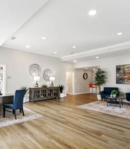 Clubhouse Kitchen Area at Sabal Point Apartments in Pineville, NC