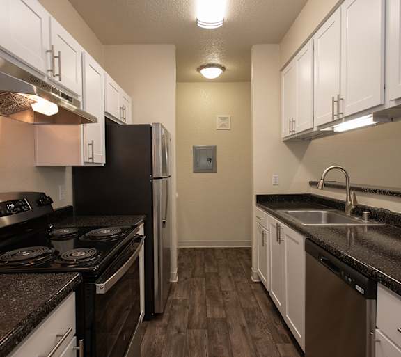 Model Upgraded Kitchen at Sunset Summit Apartments, Rocklin, CA, 95765