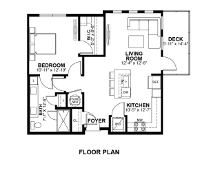 1 Bed 1 Bath Floor Plan | 762 Sq. Ft. at The Prescott Luxury Apartments in Austin TX