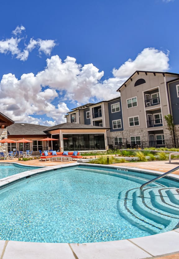 Aspire at Live Oak Apartments Pool Area
