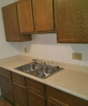 Kitchen at Emerald Housing Apartments