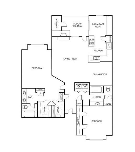 Architect's rendering of the B4 Floor Plan
