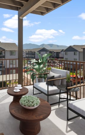 Large Patio at Brooklyn West Apartments, Montana, 59808