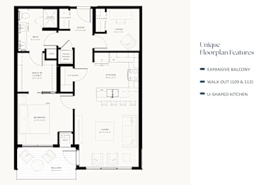 a stan floor plan one bedroom plus den