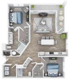 1 bed 1 bath B at The Haven at Lake Britt Apartments, Florida