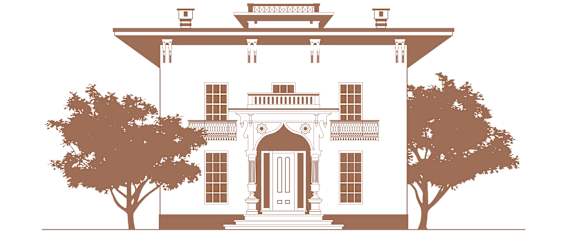 A logo for Brainerd Place, a modern New England town center.