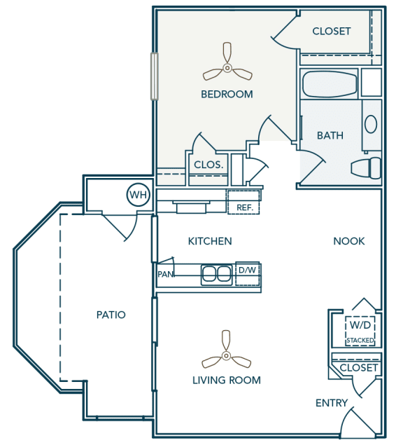 Barton Vineyard - A1 (Bordeaux) - 1 bedroom and 1 bath - 2D