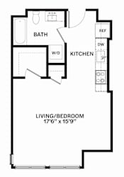 A10 Floor Plan at Corner 63, Seattle