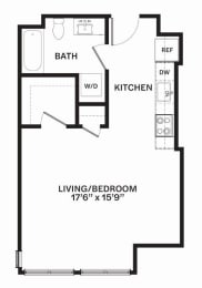 A10 Floor Plan at Corner 63, Seattle