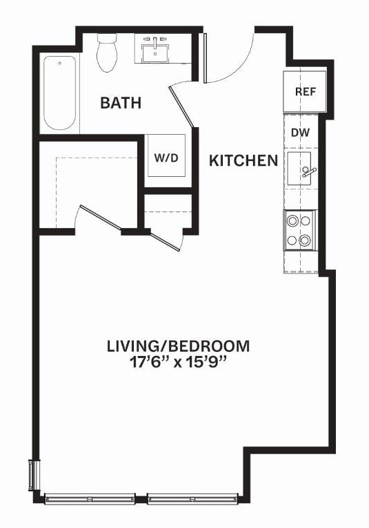 A10 Floor Plan A10 Floor Plan at Corner 63, Seattle