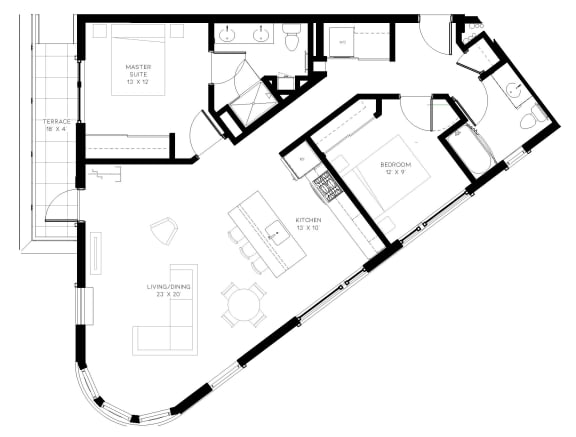Multnomah Station C3 Floor Plan