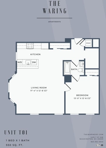 Floor Plan  One-Bedroom-One-Bath-Floorplan-Available-For-Rent-The-Waring