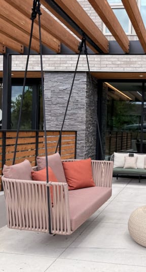 The Gabe Apartments in Portland, Oregon Patio with Swing