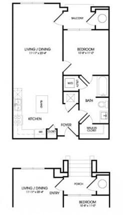 The Dylan Floorplan at The Manhattan Tower and Lofts