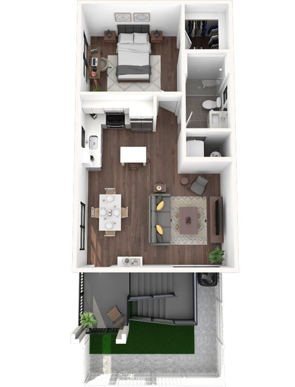 Altair by Soltura in Fort Meyers, Florida Flat 3D Floor Plan