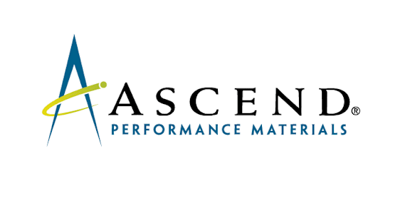 The image is a logo of a company named Ascend Performance Materials.