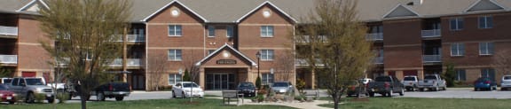 an apartment building on the side of a street  at Rosewood Village, Hagerstown, MD