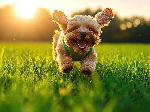 Dog is Running at Parallel Apartments, Omaha, NE