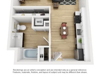 LL Hawkins Studio Floor Plan