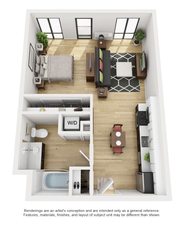 LL Hawkins Studio Floor Plan