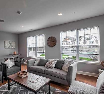 Living Room with Natural Light at Iroquois Village, Niskayuna, NY, 12309