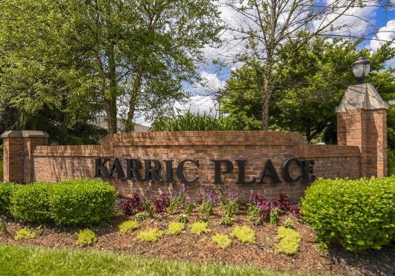 Welcoming Property Signage at Karric Place of Dublin, Dublin, OH