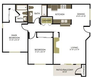 a floor plan of a house