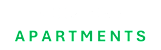 The image displays the words "CHIPPEWA APARTMENTS" in green text on a dark background.