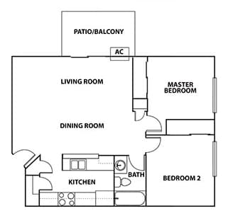 B2 Floor Plan at Autumn Park, Sioux Falls South Dakota