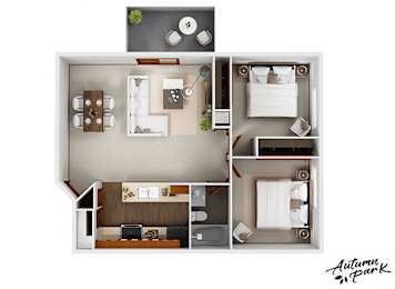 B6 Floor Plan at Autumn Park, South Dakota, 57106