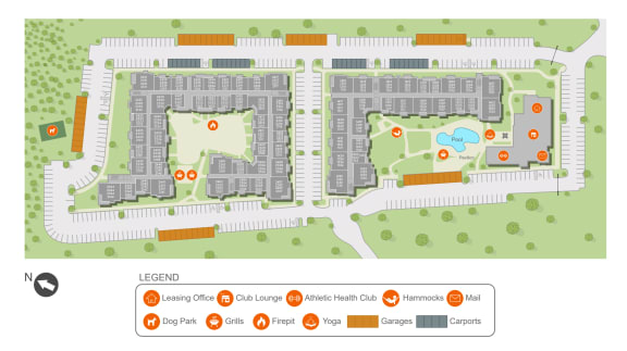 the site plan for the development