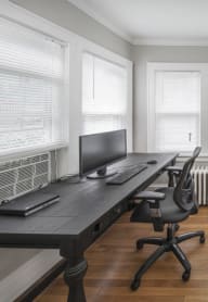 Resident Business Center With Computer And Printer at Cedar Park Apartments, New York, 12180