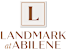 The image shows a logo with the text "Landmark at Abilene" in the center.