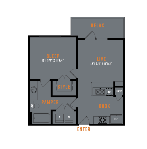 Lenox SoCo 2D Floor Plans - A1