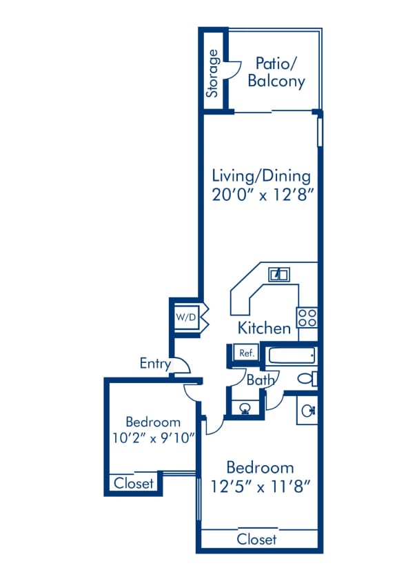 Newport Palms 2x1 B Floor Plan