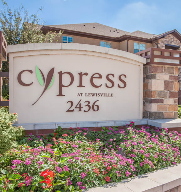 cypress at lewisville sign