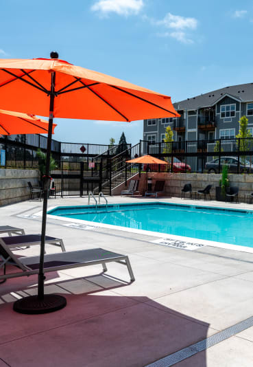 pool at the enclave at woodbridge apartments in sugar land, tx