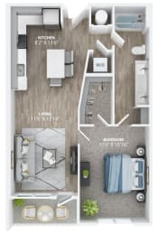 1 bed 1 bath D at The Haven at Lake Britt Apartments, Winter Garden, FL 34787