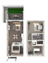 Altair by Soltura Villa 3D Floor Plan