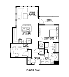 1 Bed 1 Bath Floor Plan | 870 Sq. Ft. at The Prescott, Austin, 78745