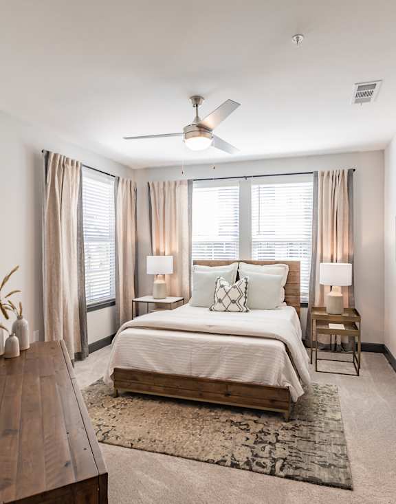 Comfortable Bedroom With Large Window at The Beck at Hidden River, Florida