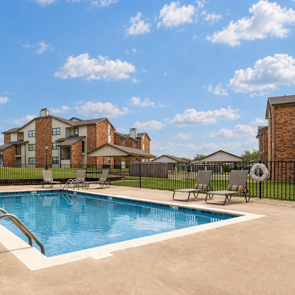 Aerial Pool View at Diamond Ridge Apartments, Oklahoma